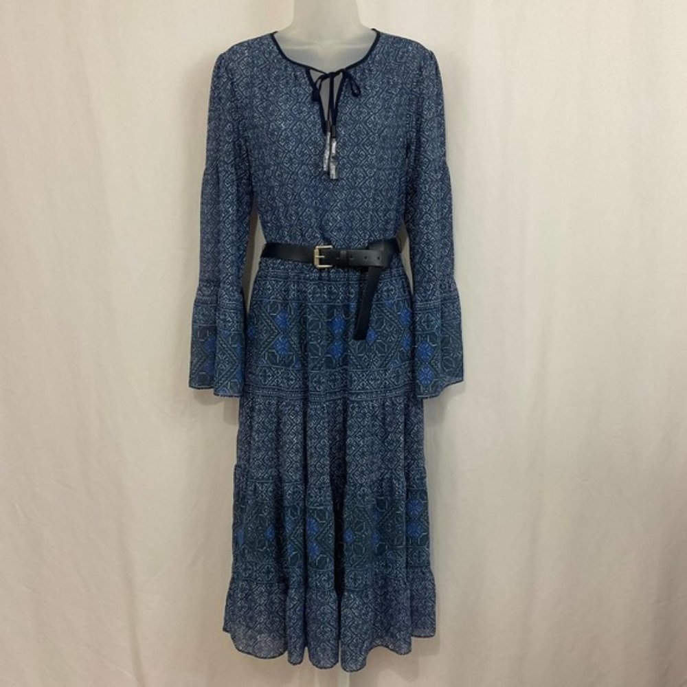 Michael Kors Women’s Printed Tiered Dress Size S
